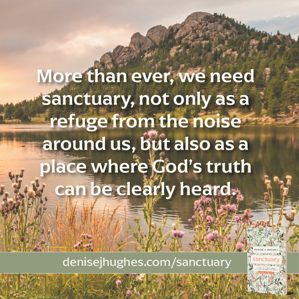 More than ever, we need Sanctuary, not only as a refuge from the noise around us, but also as a place where God's truth can be clearly heard.